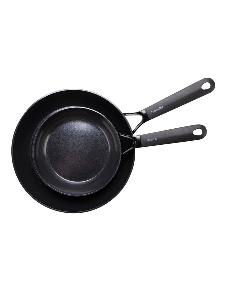 Greenpan SmartShape 20/28cm 2pc Frypan Set Black 4 Greenpan SmartShape 20/28cm 2pc Frypan Set Black - Image 2