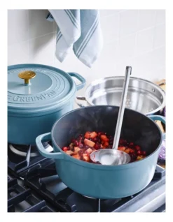 Greenpan Featherweights 28cm/6.6L Casserole Smokey Blue -Greenpan Shop 797810140 6 720x928
