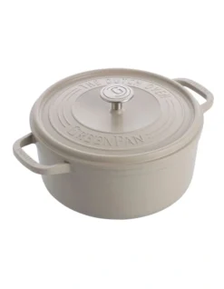 Greenpan Featherweights 28cm/6.6L Casserole With Lid Taupe