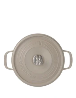 Greenpan Featherweights 28cm/6.6L Casserole With Lid Taupe -Greenpan Shop 866376010 3 720x928