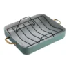 Greenpan Reserve 40.6x33cm Open Rectangular Roaster With Rack In Smokey Sky Blue -Greenpan Shop 914826340 1 720x928