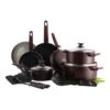 Greenpan Cambridge 15(18)pc Cookware Set With Bonus Protective Sheets In Chocolate Truffle -Greenpan Shop 914828500 1 720x928
