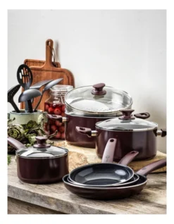 Greenpan Cambridge 15(18)pc Cookware Set With Bonus Protective Sheets In Chocolate Truffle -Greenpan Shop 914828500 5 720x928