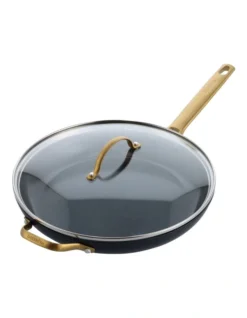 Greenpan Reserve Covered Frypan 30cm With Lid In Black