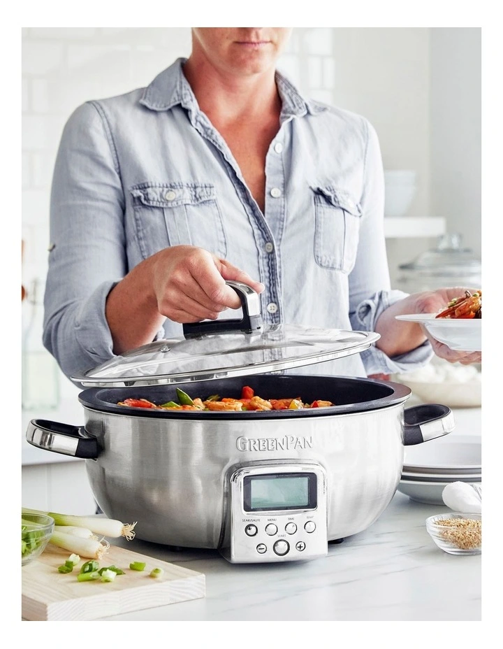 GreenPan Omni Cooker 5.6L In Stainless Steel 4 GreenPan Omni Cooker 5.6L In Stainless Steel - Image 2