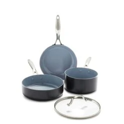 Valencia Pro<br> 17pc Cookware Sets, Dark Grey -Greenpan Shop CC000763 001 Valencia Pro 17PC COOKWARE SETS DARK GREY 3 de4edeeb 9ed3 47f1 b0e1 fc7d491fc5f3