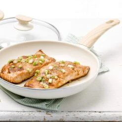 Wood-Be<br> Frying Pan, Cream White - 24cm -Greenpan Shop CC000817 001 Wood Be Frying Pan Cream White 24cm 4 047ab3fa 252c 4931 81df af61bc1af032