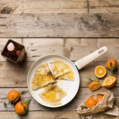 Wood-Be<br> Frying Pan, Cream White - 24cm -Greenpan Shop CC000817 001 Wood Be Frying Pan Cream White 24cm 6 4589fd90 75f0 4217 92ab 38fd74a15349