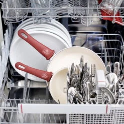 GreenLife Soft Grip<br> 16pc Cookware Sets, Red -Greenpan Shop CC001020 002 GreenLife Soft Grip 16pc Cookware Sets Red 6