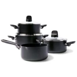 Memphis<br> 7pc Cookware Sets, Black