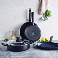 Torino<br> Frying Pan, Black - 24cm -Greenpan Shop CC001691 001 Torino Frying Pan Black 24cm 8