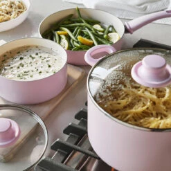 GreenLife Soft Grip<br> SOFT GRIP 16PC COOKWARE SETS, PINK -Greenpan Shop CC002377 001 GreenLife Soft Grip SOFT GRIP 16PC COOKWARE SETS PINK 4 37a2c10f 6b6c 40e1 b30c 2017ae2fc89e
