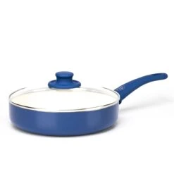 GreenLife Soft Grip<br> 16pc Cookware Set, Night Blue -Greenpan Shop CC002378 001 GreenLife Soft Grip GreenLife Soft Grip 16pc cookware set NIGHT BLUE 5 f962387b 017e 4b01 913f 4be74cbfb84a