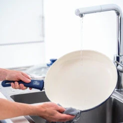 GreenLife Soft Grip<br> Frying Pan, Night Blue - 30cm -Greenpan Shop CC002380 001 GreenLife Soft Grip GreenLife SOFT GRIP FRYING PAN NIGHT BLUE 30 CM 7 73dc1fae 4bf9 4407 8862 0c06a9e3fea2