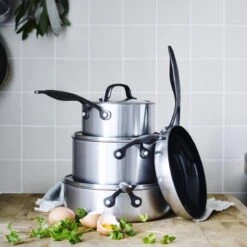 Venice Pro<br> 14PC COOKWARE SETS, STAINLESS STEEL/BLACK -Greenpan Shop CC002403 001 Venice Pro 14PC COOKWARE SETS STAINLESS STEEL BLACK 3 32b076ab 1d47 4c33 9b0d 31a851a7d2e1