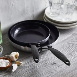 Venice Pro<br> 14PC COOKWARE SETS, STAINLESS STEEL/BLACK -Greenpan Shop CC002403 001 Venice Pro 14PC COOKWARE SETS STAINLESS STEEL BLACK 4 365a86ac 76f7 491c bcdf 5bc6239d9b0a