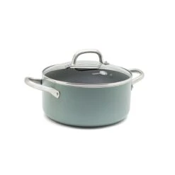 Mayflower<br> Stock Pot With Lid, Smokey Sky Blue - 24cm