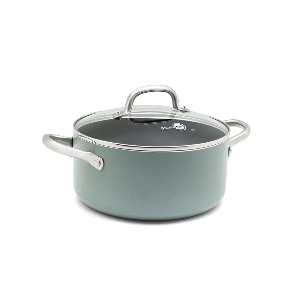 Mayflower<br> Stock Pot With Lid, Smokey Sky Blue - 24cm 3 Mayflower<br> Stock Pot With Lid, Smokey Sky Blue - 24cm