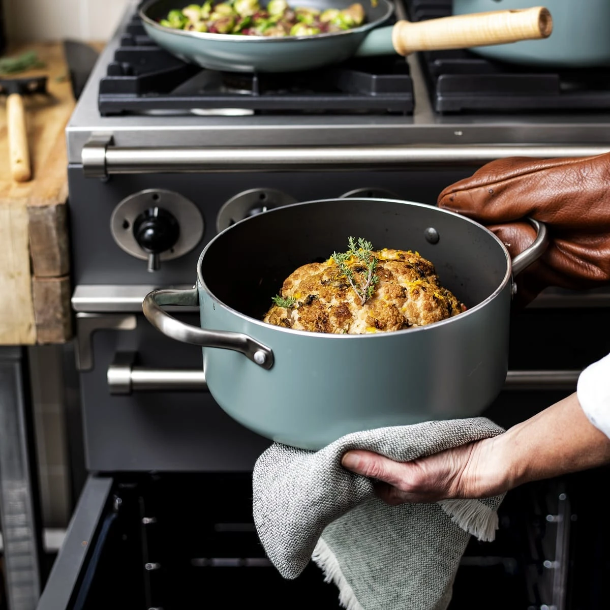 Mayflower<br> Stock Pot With Lid, Smokey Sky Blue - 24cm 7 Mayflower<br> Stock Pot With Lid, Smokey Sky Blue - 24cm - Image 5