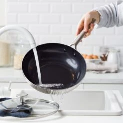 Blue Diamond<br> Tri Ply Stainless Steel Frying Pan, 28cm -Greenpan Shop CC003687 001 Blue Diamond Blue Diamond Tri Ply Stainless Steel Frying Pan 28cm 6 adb610b4 161c 4df4 a021 6ef105ee4be4