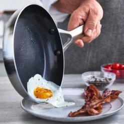 Blue Diamond<br> Tri Ply Stainless Steel Frying Pan, 28cm -Greenpan Shop CC003687 001 Blue Diamond Blue Diamond Tri Ply Stainless Steel Frying Pan 28cm 8 5f81b420 7fdf 427c 941d b82f1ed21f55