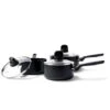 Memphis<br> 6pc Cookware Sets, Black - 16, 18 & 20cm