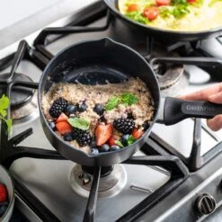 Memphis<br> 6pc Cookware Sets, Black - 16, 18 & 20cm -Greenpan Shop CC003706 001 Memphis 6pc Cookware Sets Black 16 18 20cm 5