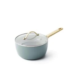 Padova<br> Saucepan With Lid, Smokey Sky Blue - 18cm