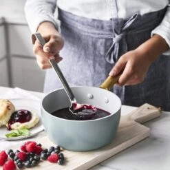 Padova<br> Saucepan With Lid, Smokey Sky Blue - 18cm -Greenpan Shop CC003717 001 Padova Saucepan with Lid Smokey Sky Blue 18cm 5