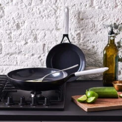 Smart Shape<br> Frying Pan, Black/Marble - 28cm -Greenpan Shop CC003721 001 Smart Shape Frying Pan Black Marble 28cm 3
