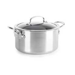 Premiere<br> Stock Pot With Lid, Stainless Steel - 24cm