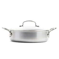 Premiere<br> Skillet With Lid, Stainless Steel - 30cm -Greenpan Shop CC004414 001 Premiere Skillet with Lid Stainless Steel 30cm 3