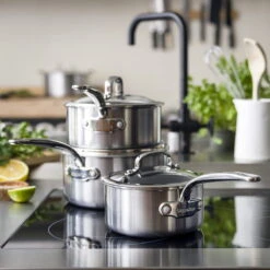 Premiere<br> 6pc Cookware Sets, Stainless Steel - 16, 18 & 20cm -Greenpan Shop CC004415 001 Premiere 6pc Cookware Sets Stainless Steel 16 18 20cm 8