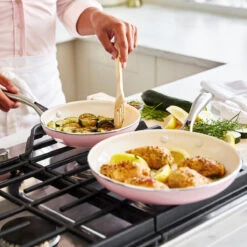 GreenLife Artisan <br> 2pc Cookware Sets, Pink - 20 & 26CM 9 GreenLife Artisan <br> 2pc Cookware Sets, Pink - 20 & 26CM -Greenpan Shop CC004705 001 GreenLife ARTISAN 2PC COOKWARE SETS PINK 20 26CM 3