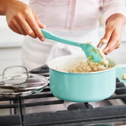 GREENLIFE ARTISAN<br>4PC COOKWARE SETS, TURQUOISE - 15 & 18CM -Greenpan Shop CC004707 001 GREENLIFE ARTISAN 4PC COOKWARE SETS TURQUOISE 15 18CM 9 8eea08b6 ae90 40d7 86aa 94a631193a41