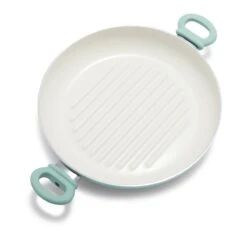 GreenLife Soft Grip<br> SOFT GRIP GRILL PAN WITH LID, TURQUOISE - 28CM -Greenpan Shop CC004872 001 GreenLife Soft Grip SOFT GRIP GRILL PAN WITH LID TURQUOISE 28CM 6 2b38d727 e799 4008 ae20 1fd456613436