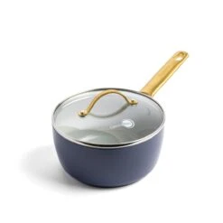 Padova<br> Saucepan With Lid, Dark Blue - 18cm