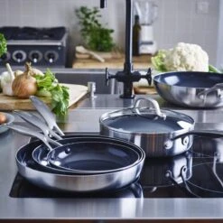Geneva<br> 2pc Cookware Sets, Stainless Steel - 20 & 28cm -Greenpan Shop CC005371 001 Geneva 2pc Cookware Sets Stainless Steel 20 28cm 7