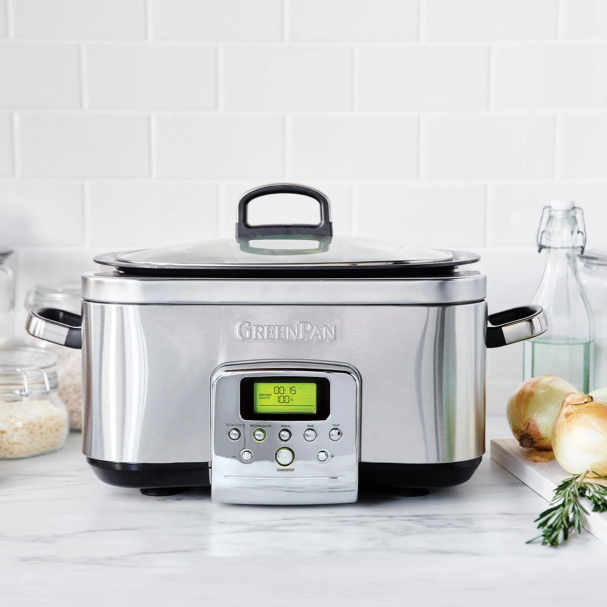 Slow Cooker<br> Stainless Steel, 6L 4 Slow Cooker<br> Stainless Steel, 6L - Image 2