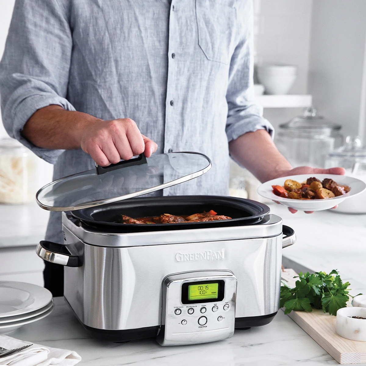 Slow Cooker<br> Stainless Steel, 6L 8 Slow Cooker<br> Stainless Steel, 6L - Image 6
