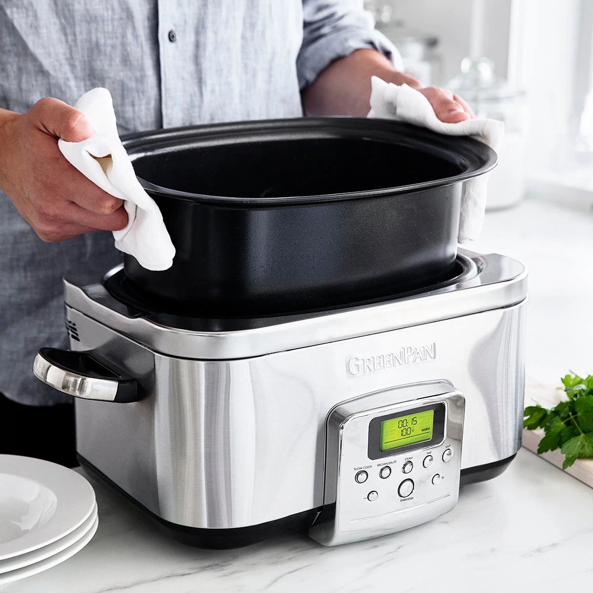 Slow Cooker<br> Stainless Steel, 6L 9 Slow Cooker<br> Stainless Steel, 6L - Image 7