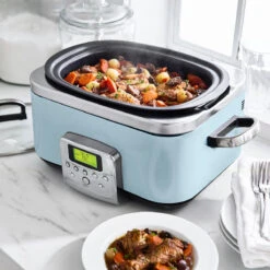 Slow Cooker<br> Blue Haze, 6L -Greenpan Shop CC005725 001 SLOW COOKER BLUE HAZE 6L 4 R1 463d6a3e b5cb 4cbb abe7 4d212f9d6eb9