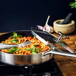 Blue Diamond<br> Tri Ply Stainless Steel Skillet, 28cm -Greenpan Shop CC006476 013 Blue Diamond Blue Diamond Tri Ply Stainless Steel Skillet 28cm 4 9e161819 60de 4471 80c7 1fe1ec37ebbe