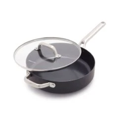 Omega<br> SKILLET WITH LID, BLACK - 28CM -Greenpan Shop CC006543 001 Omega SKILLET WITH LID BLACK 28CM 3 b85096c2 028e 4d96 a69d 8a2620dfba54