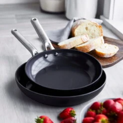 Omega<br> 2pc Cookware Sets, Black - 24 & 28cm -Greenpan Shop CC006546 001 Omega 2pc Cookware Sets Black 24 28cm 4