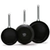Omega<br> 3pc Cookware Sets, Black - 20, 24 & 28cm -Greenpan Shop CC006547 001 Omega 3pc Cookware Sets Black 20 24 28cm 1