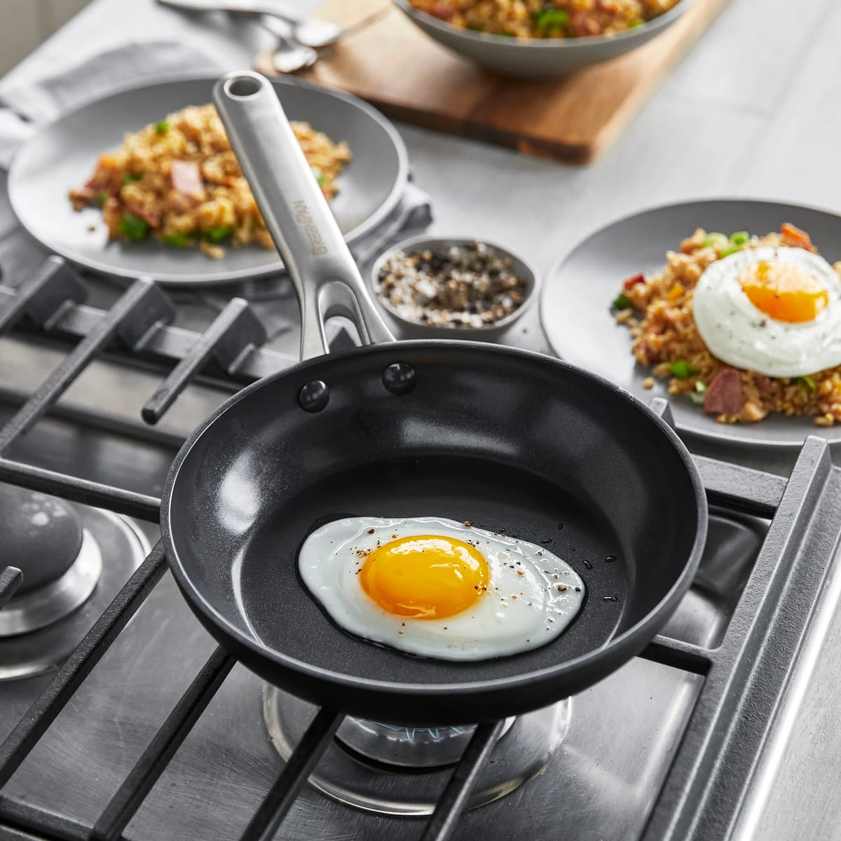 Omega<br> 3pc Cookware Sets, Black - 20, 24 & 28cm 8 Omega<br> 3pc Cookware Sets, Black - 20, 24 & 28cm - Image 6