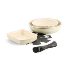 Click Chef<br>5 Pcs Cookware Set <br>Cream White