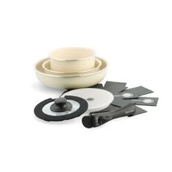 Click Chef<br>8 Pcs Cookware Set <br>Cream White