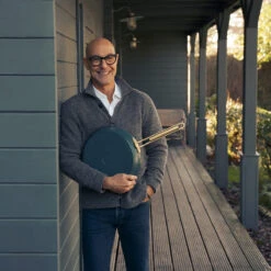 Stanley Tucci™<br> Ceramic Non-Stick 30CM Frypan With Lid | Venetian Teal -Greenpan Shop CC007794 102 Tucci Stanley Tucci Ceramic Non Stick 30cm Frypan with Lid Venetian Teal 6 24222f25 f1b8 4080 b058 02997e3f94b9